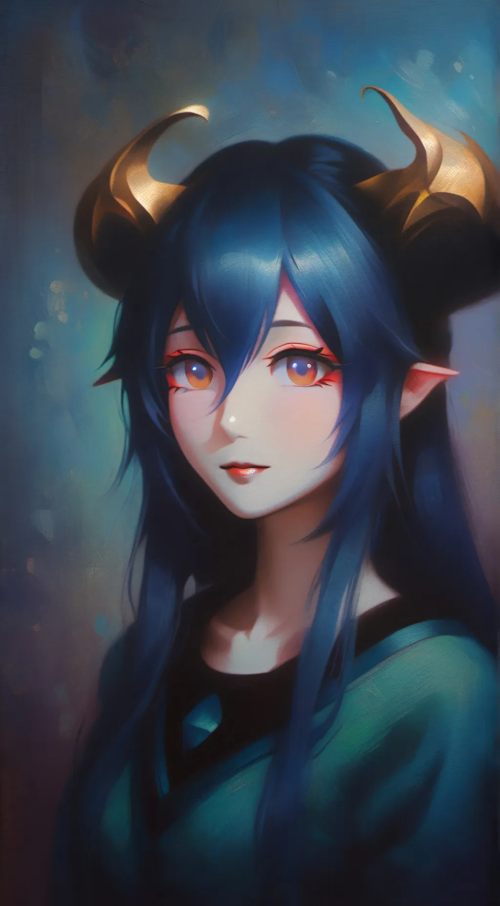 ai character: MID X Ur Oc background