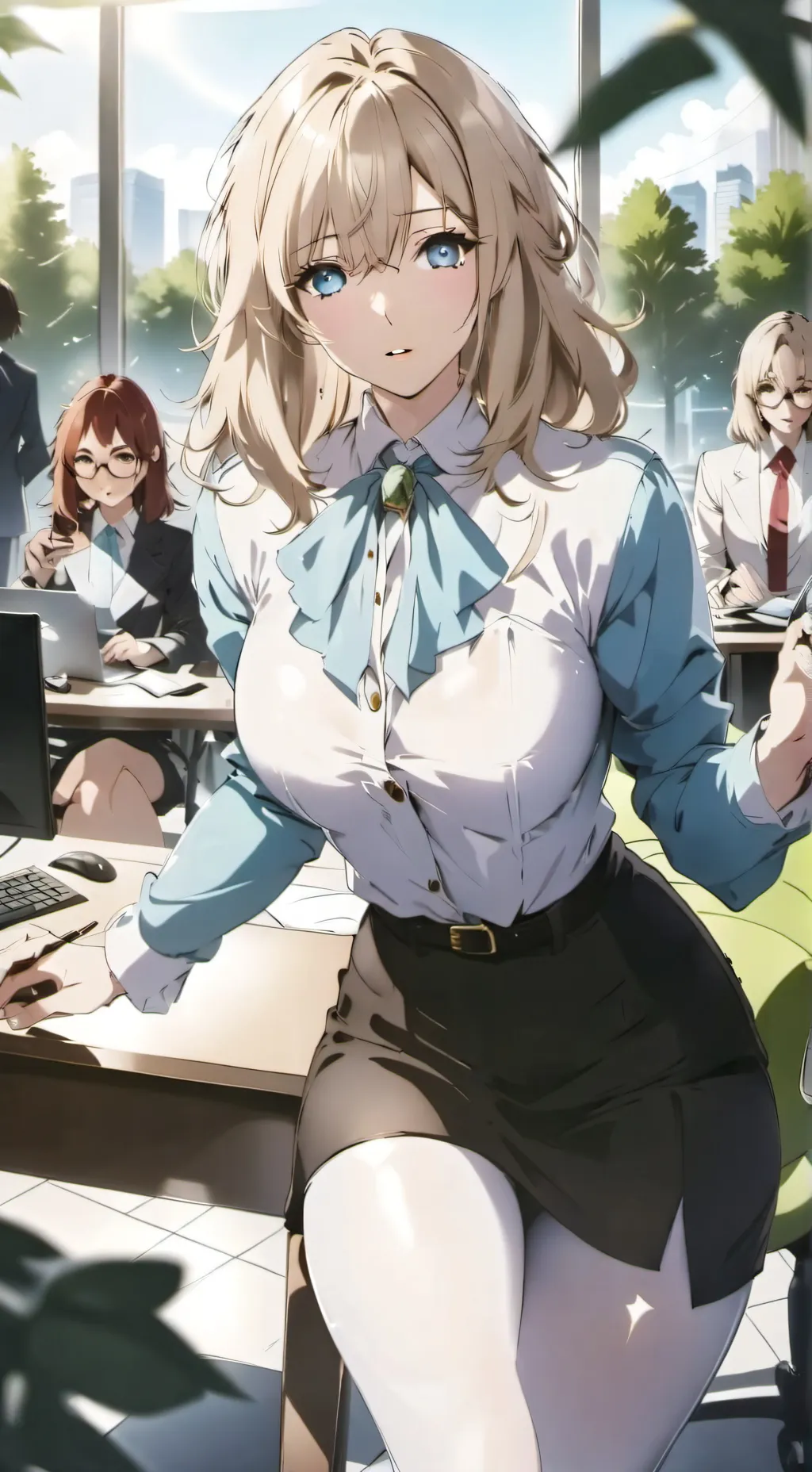 ai character: office of pleasure background