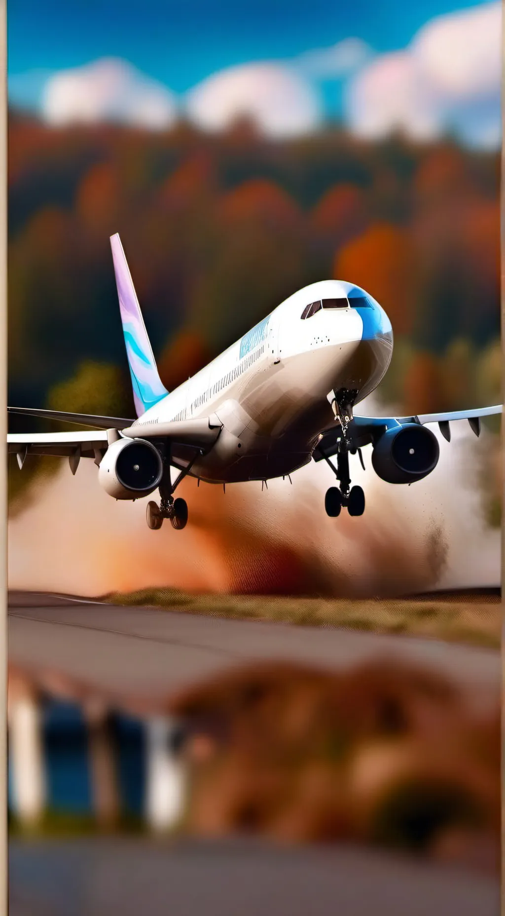 ai character: airplane background