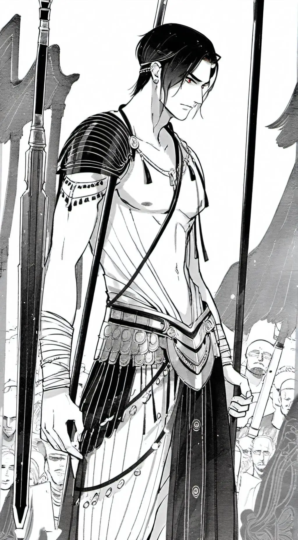 ai character: Arès  background