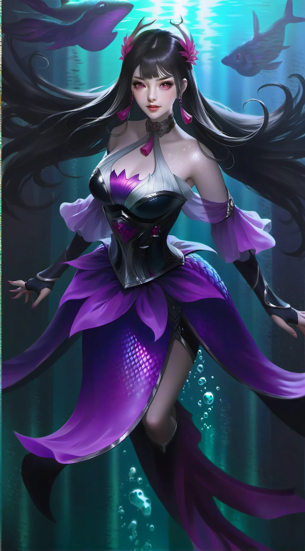 ai character: ocean legend Alara background