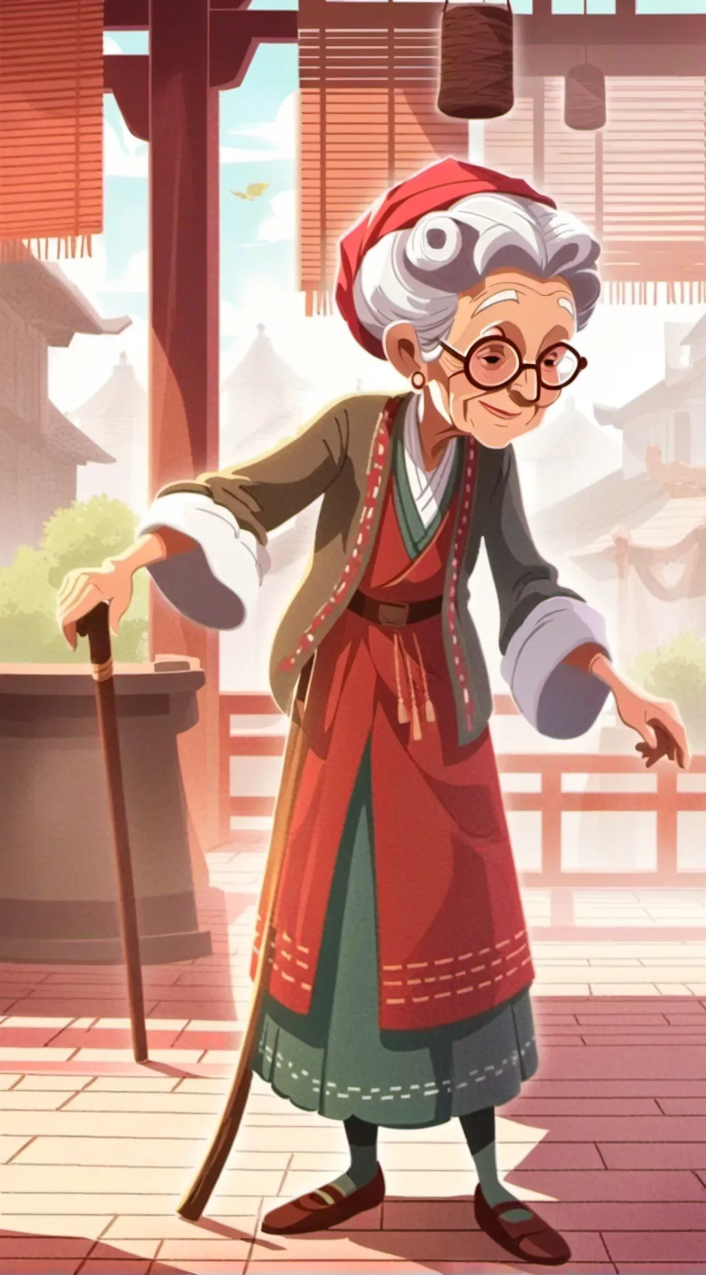 ai character: vegan Karen🥑🥗 background