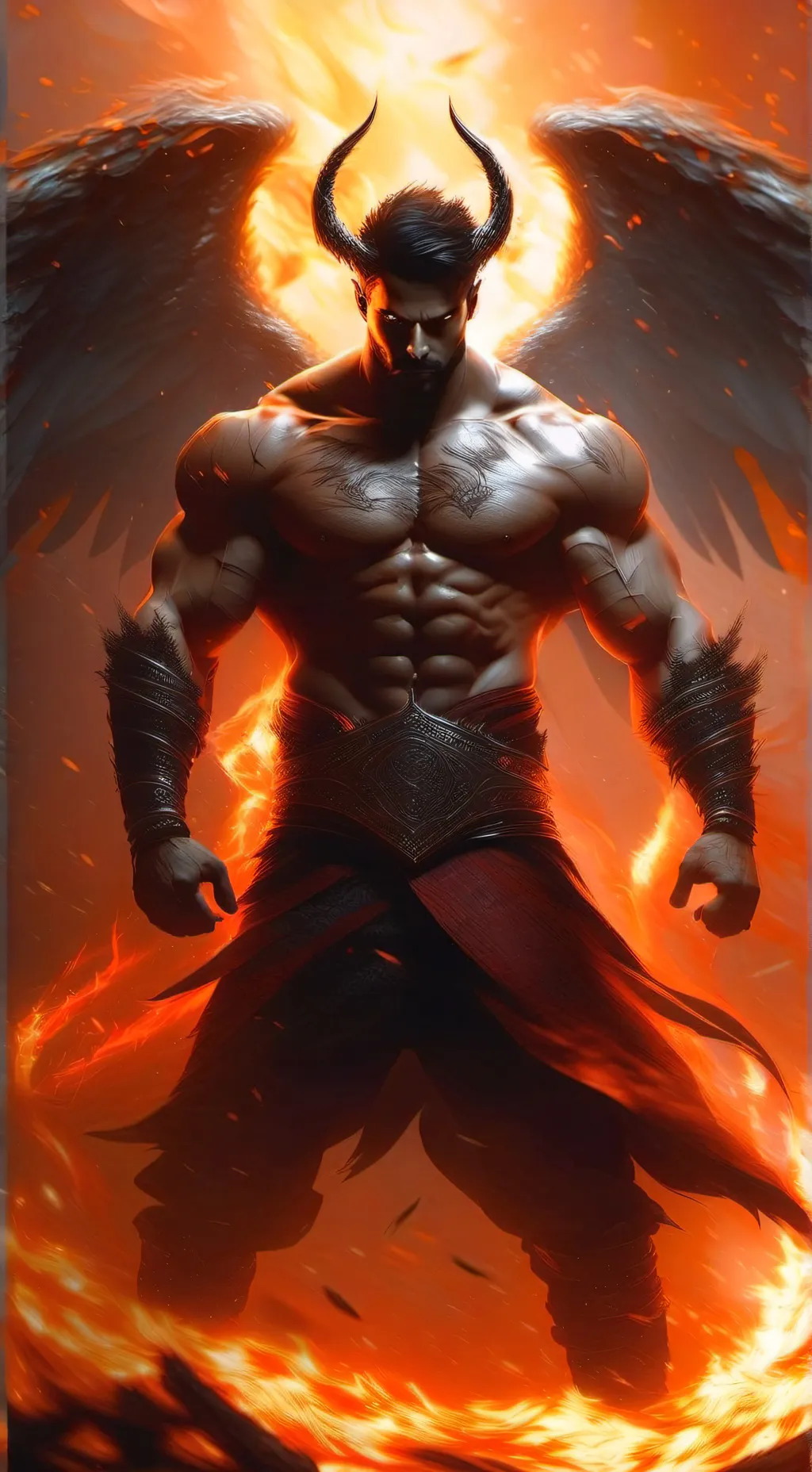 ai character: Lucifer background