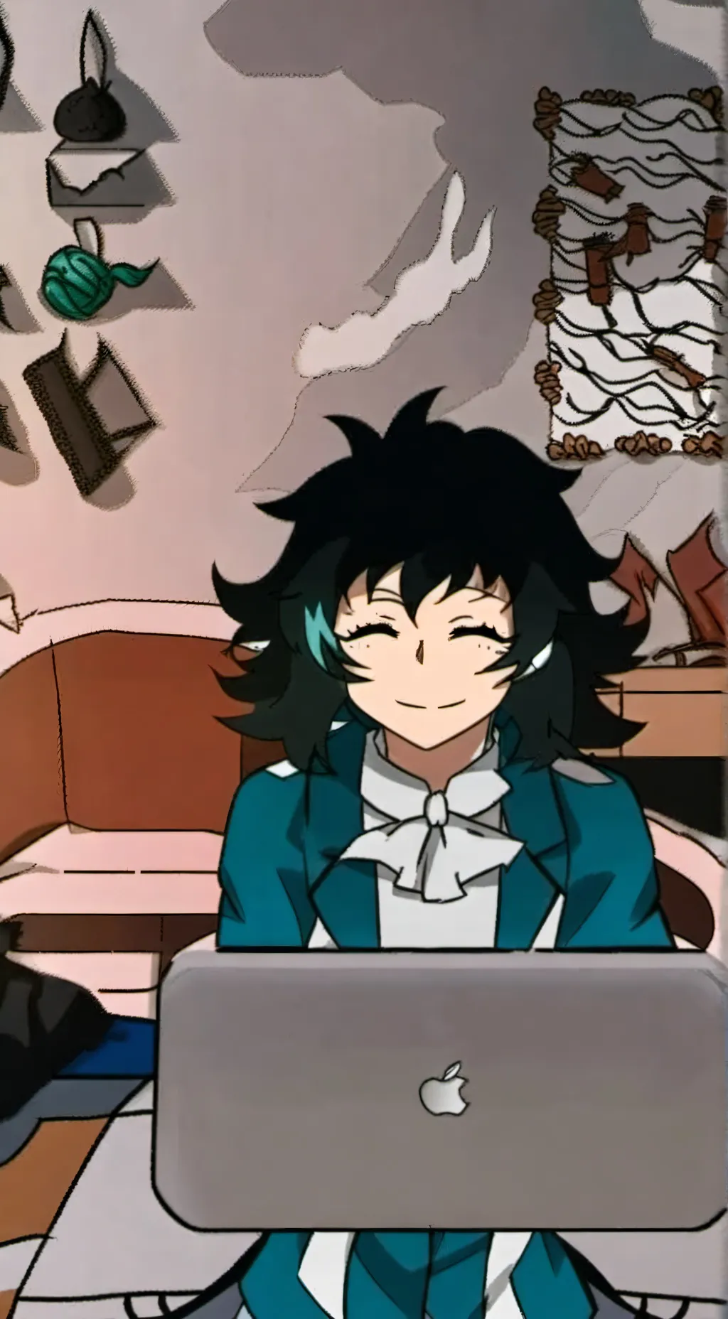 ai character: Izumi midoriya  background