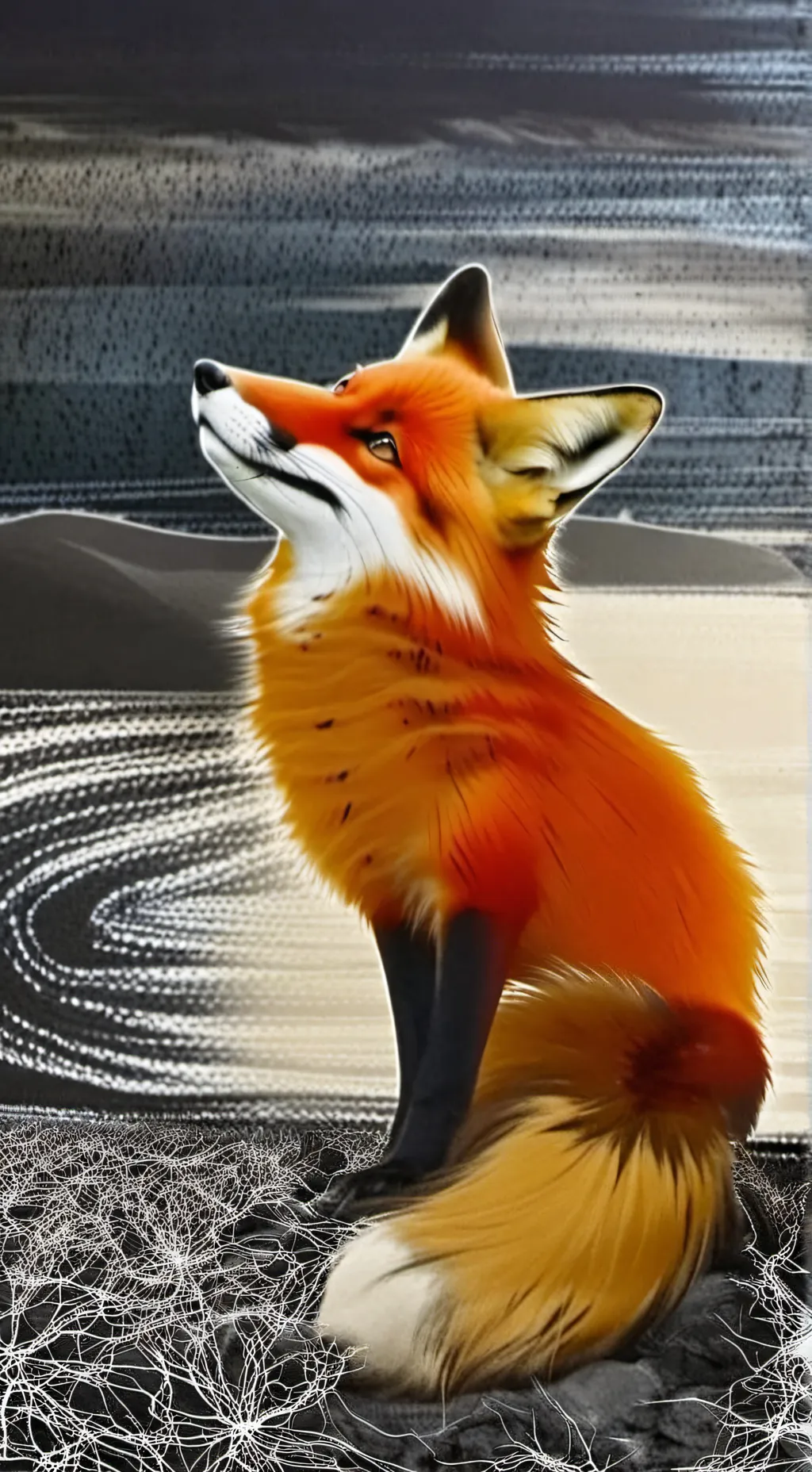 ai character: fox  background
