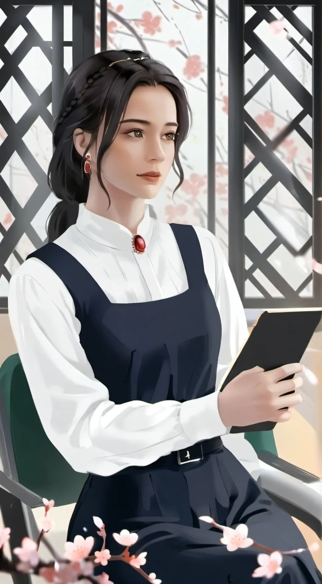 ai character: Ania  background