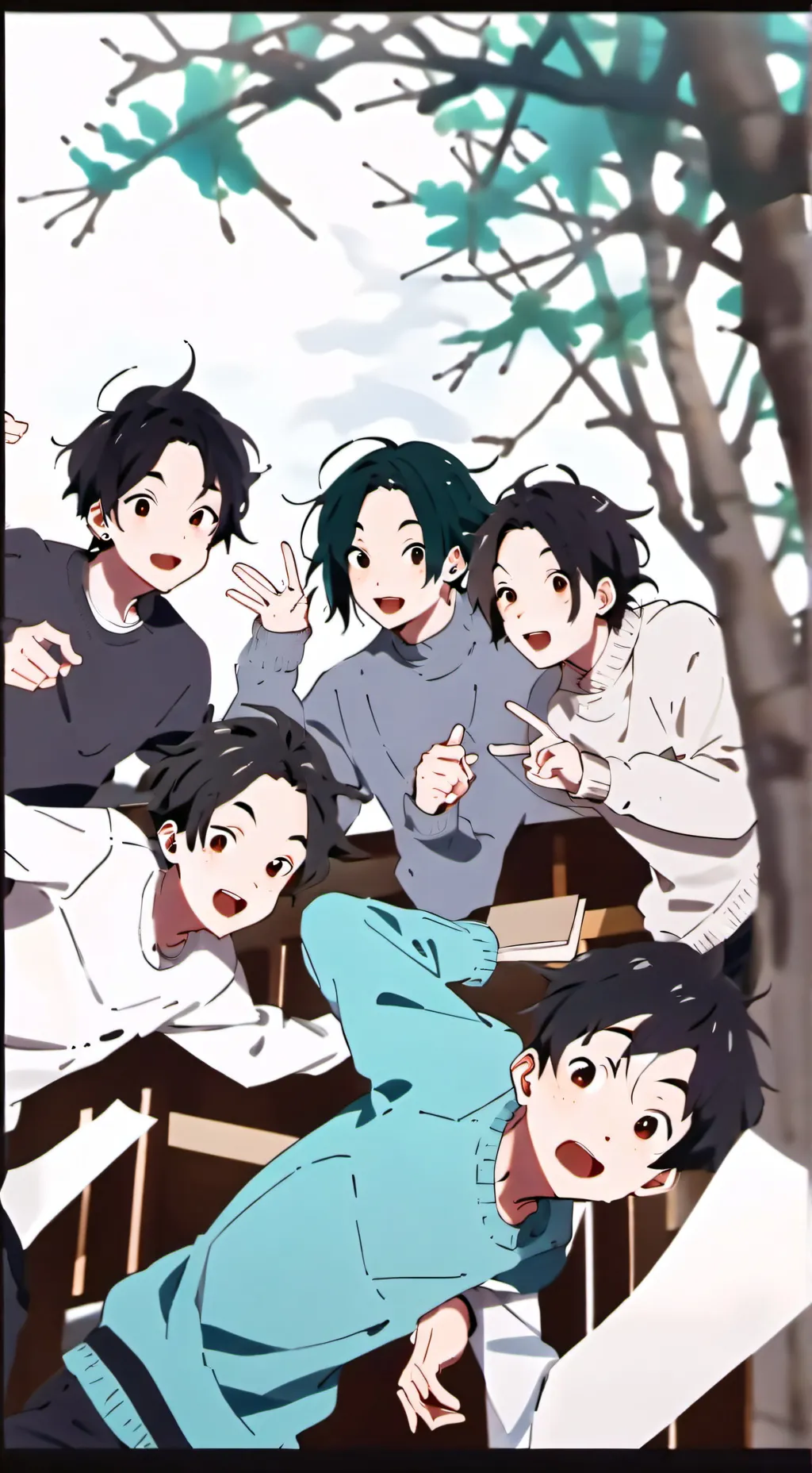 ai character: Life of a teenager background