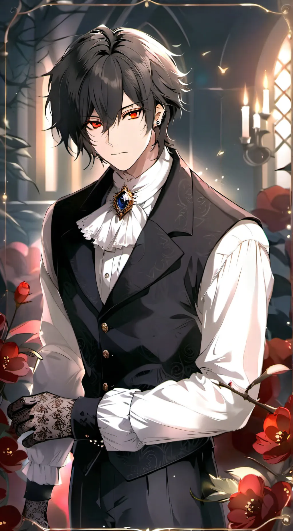 ai character: •☆•Zane•☆• background