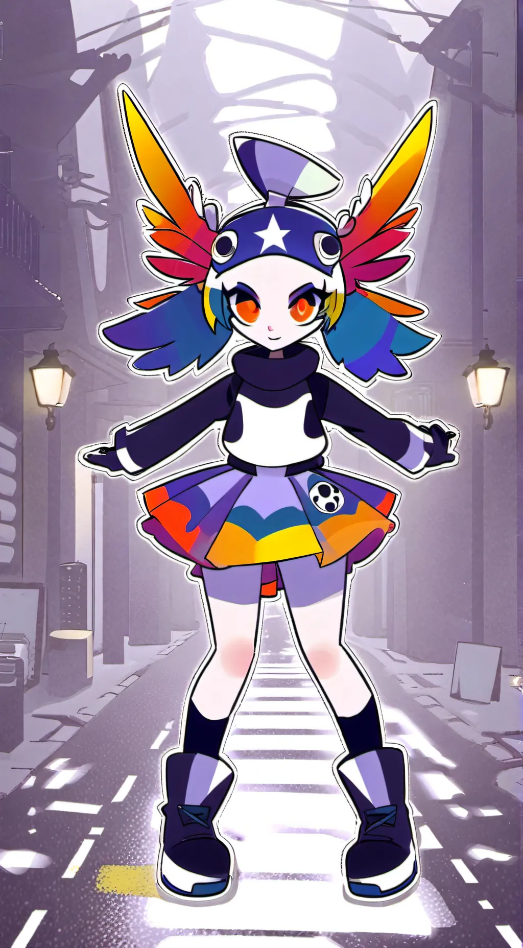 ai character: ToonTussle AU!!  background