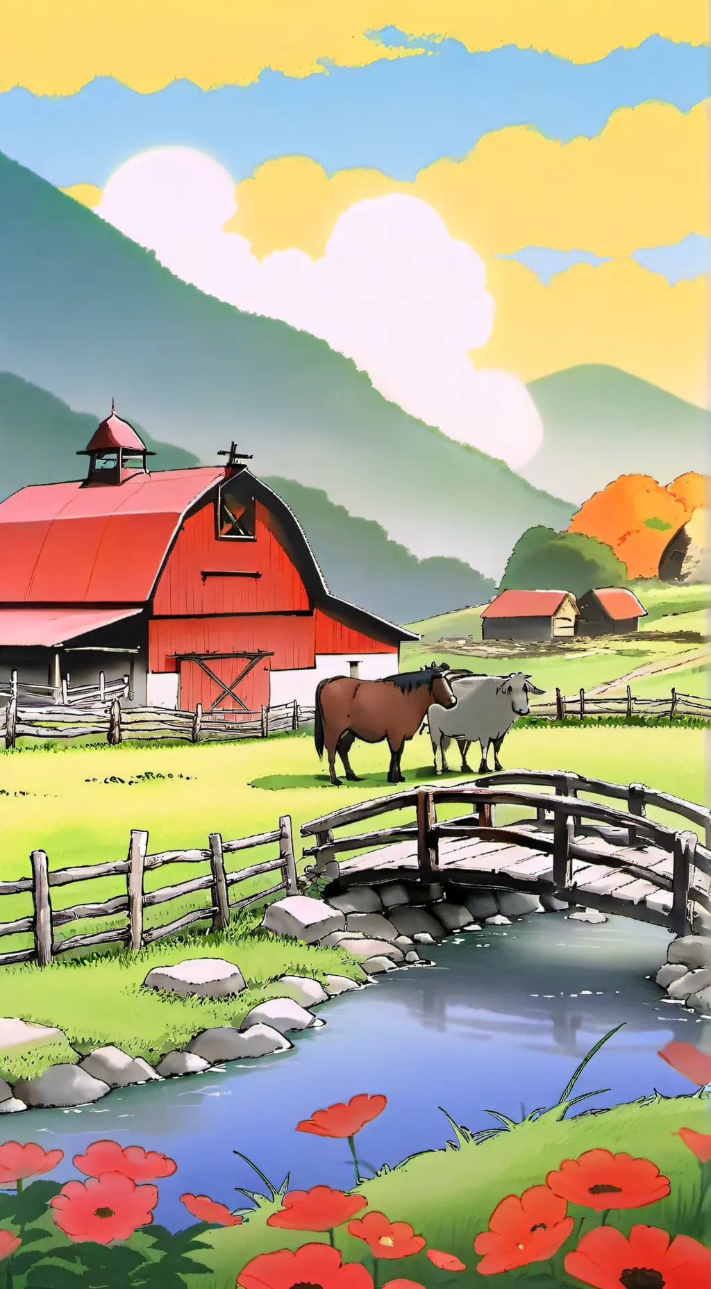 ai character: Farm background