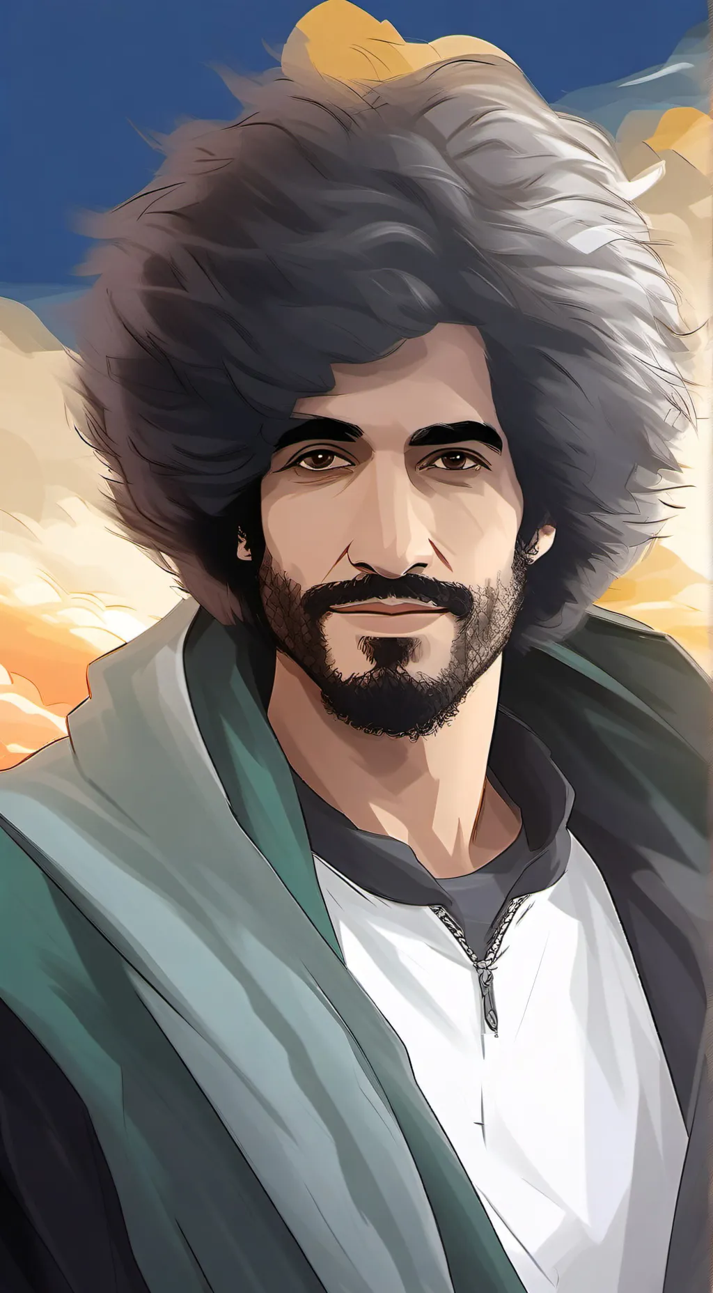 ai character: caparezza background