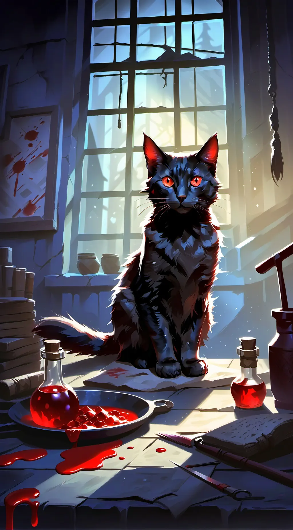 ai character: Mittens background