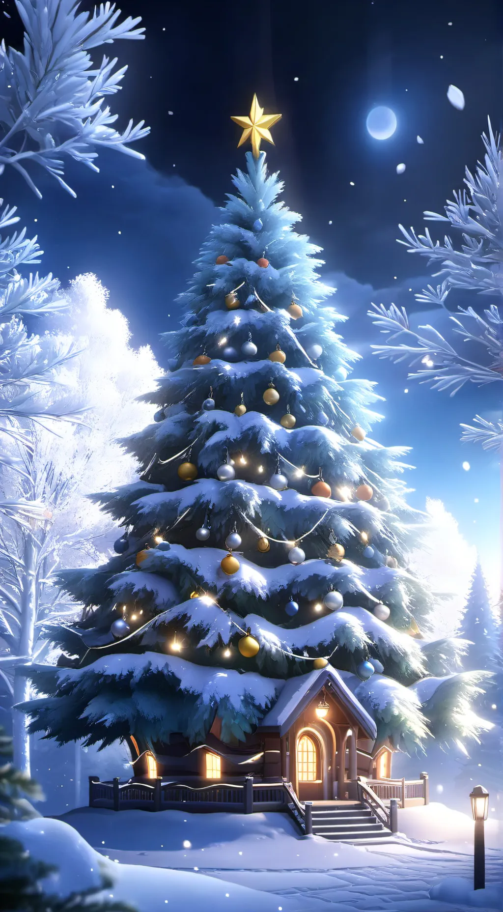 ai character: Christmas!  background