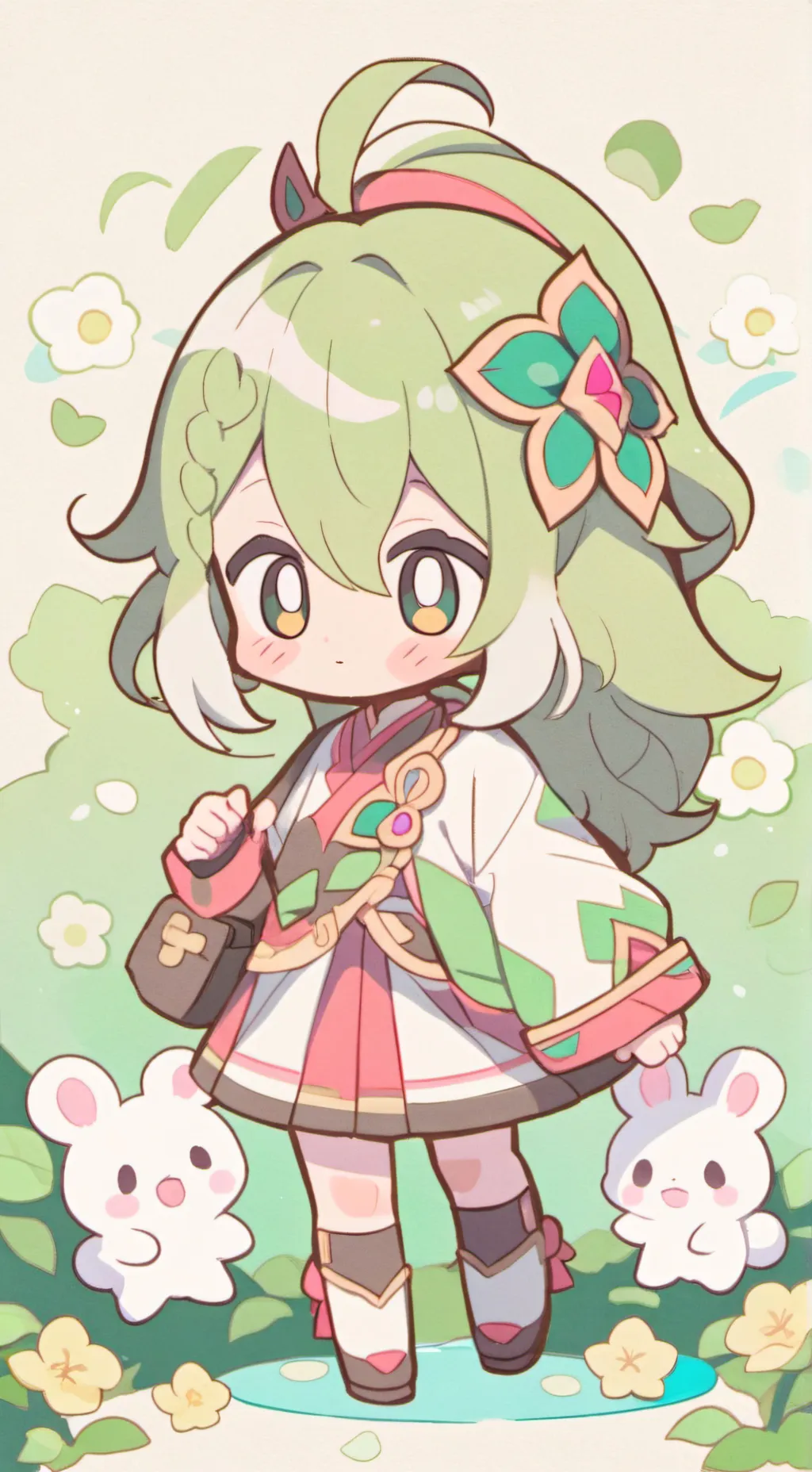 ai character: emoji cat daycare  background