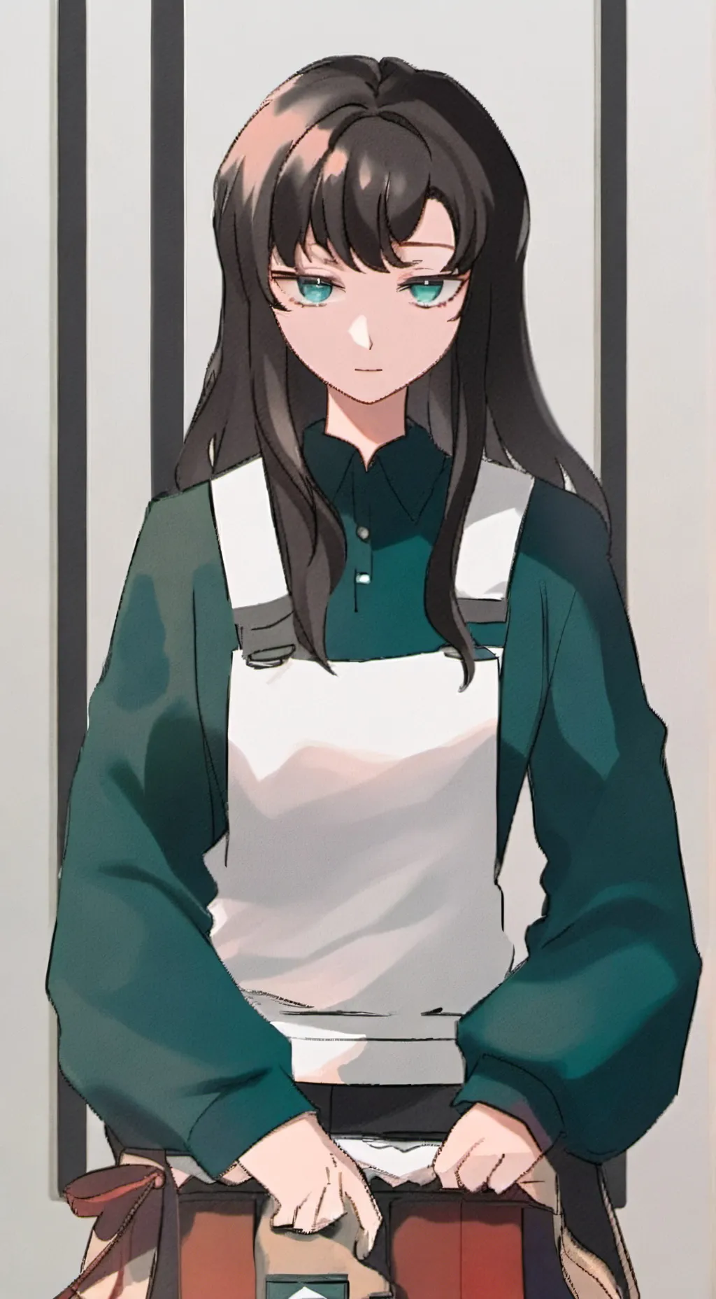 ai character: Muichiro modern background