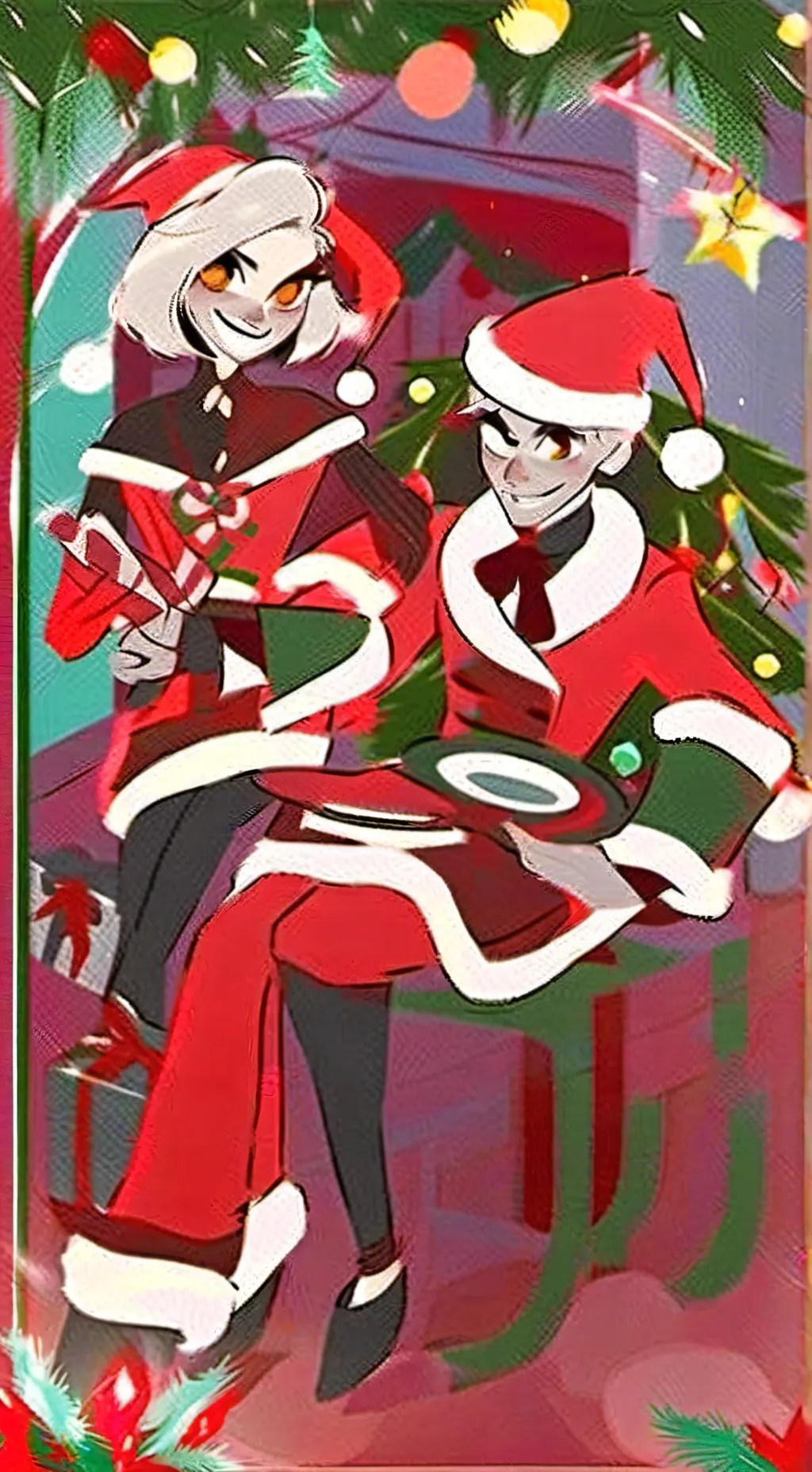 ai character: HH CHRISTMAS!! <3 background