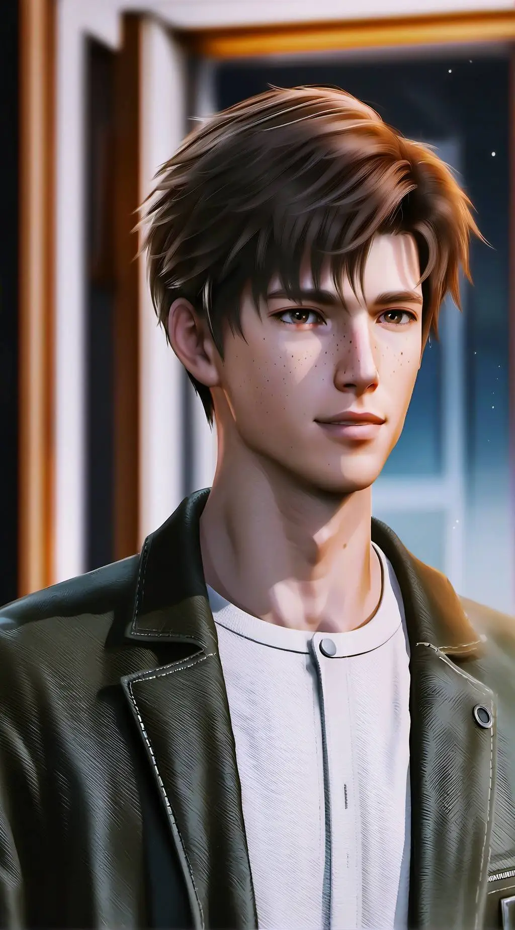 ai character: Tyler galpin  background