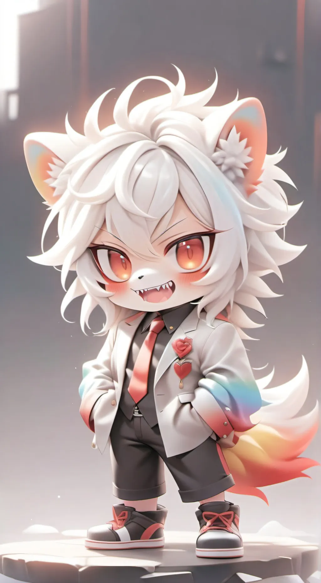 ai character: evil boykisser  background