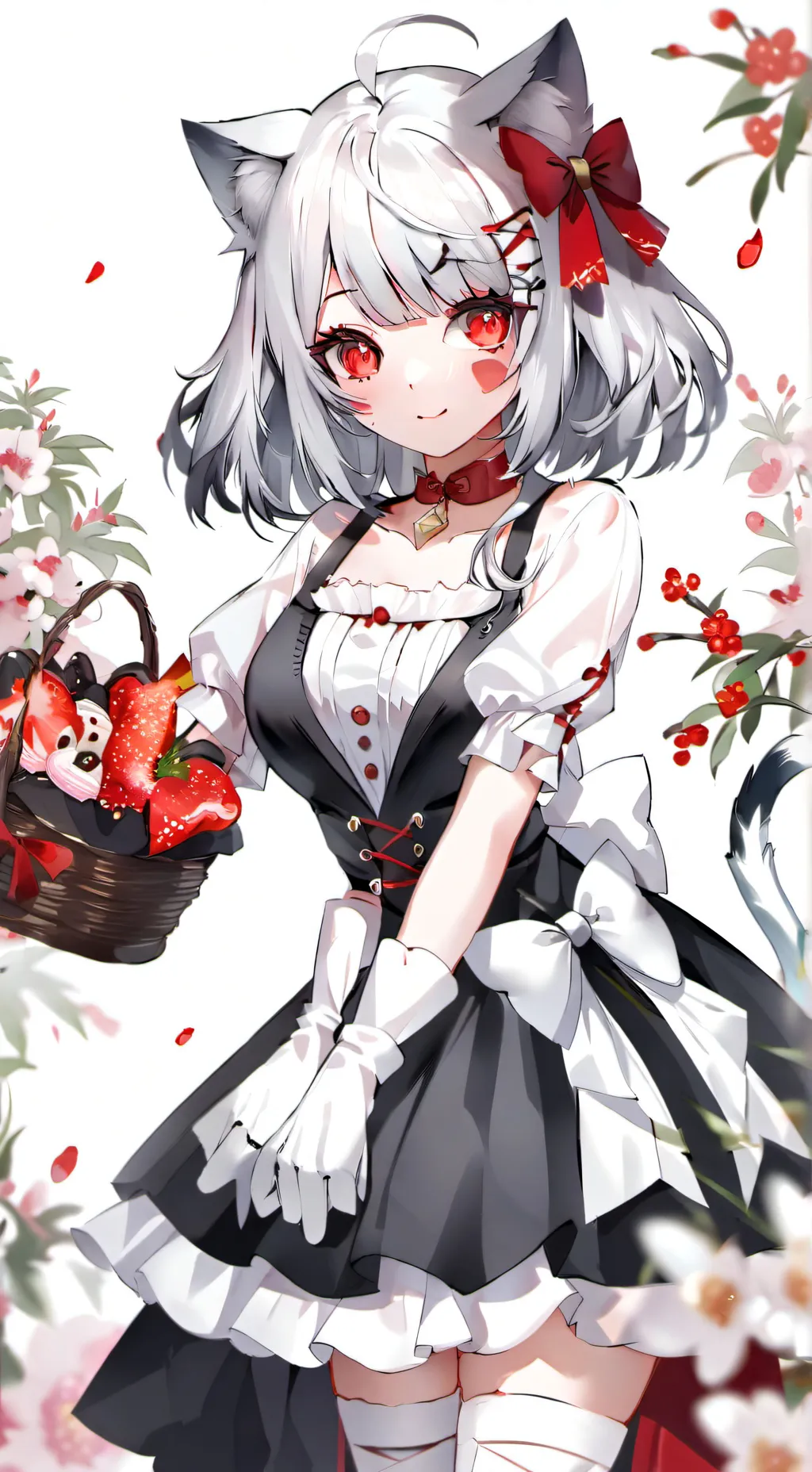 ai character: rose background