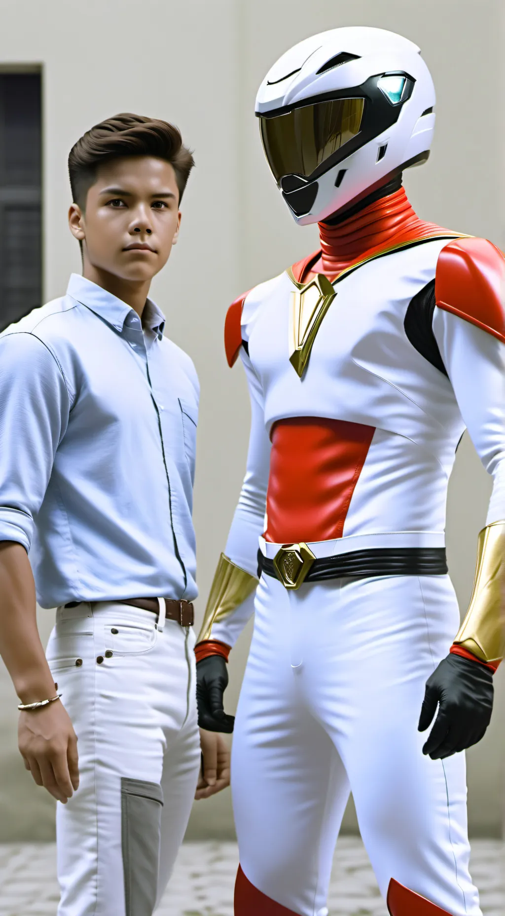 ai character: jordan- red ranger background