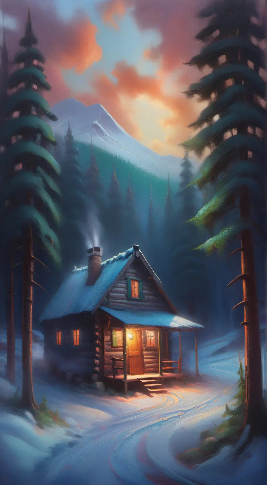 ai character: gravity falls xmas background