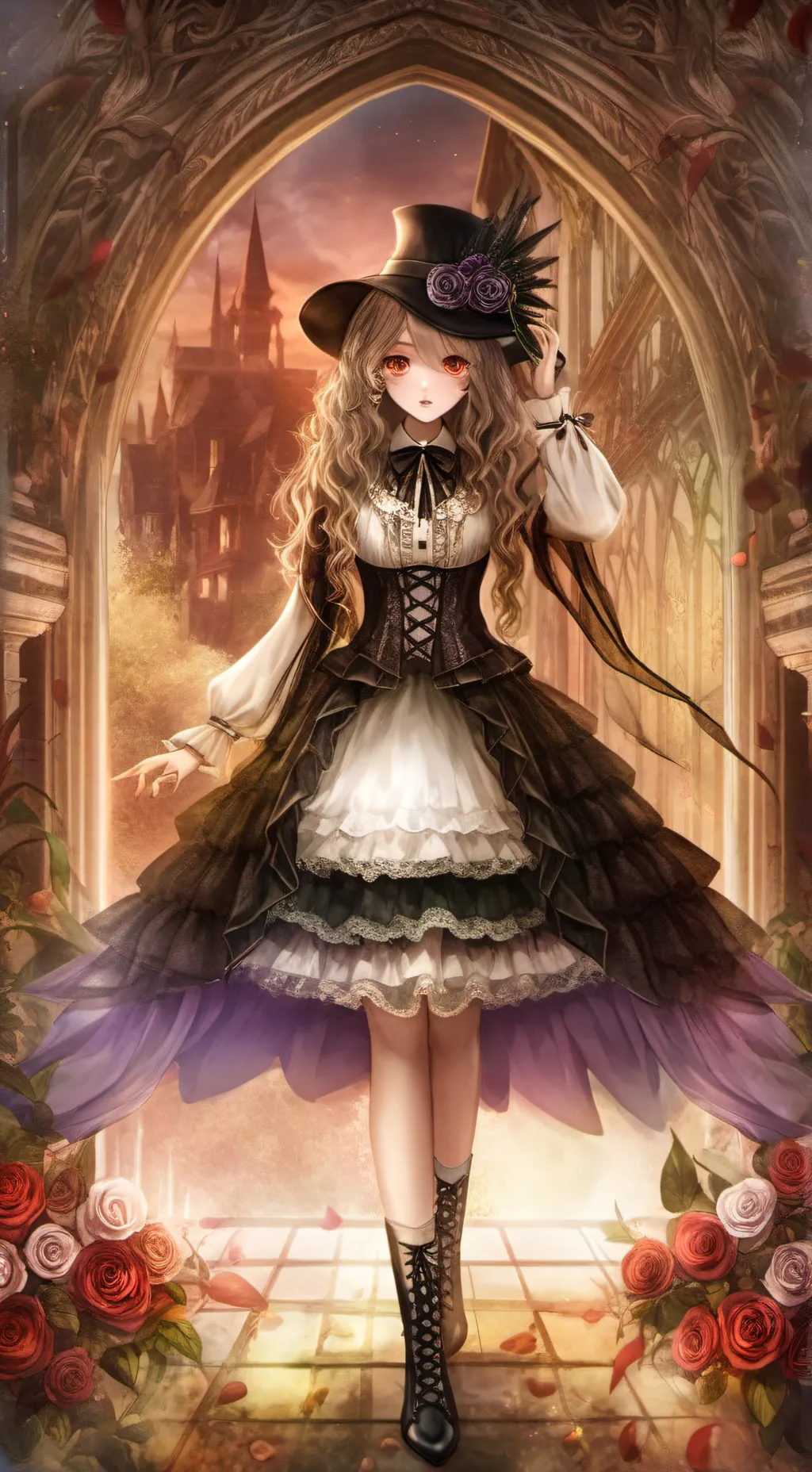 ai character: miss circle tu niñ background