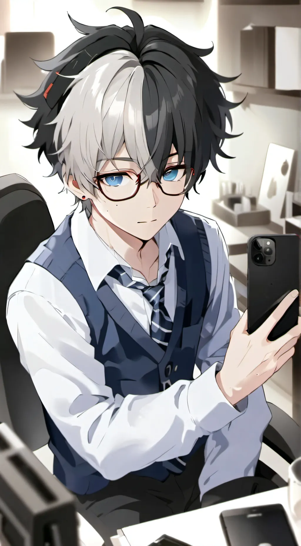 ai character: Den background