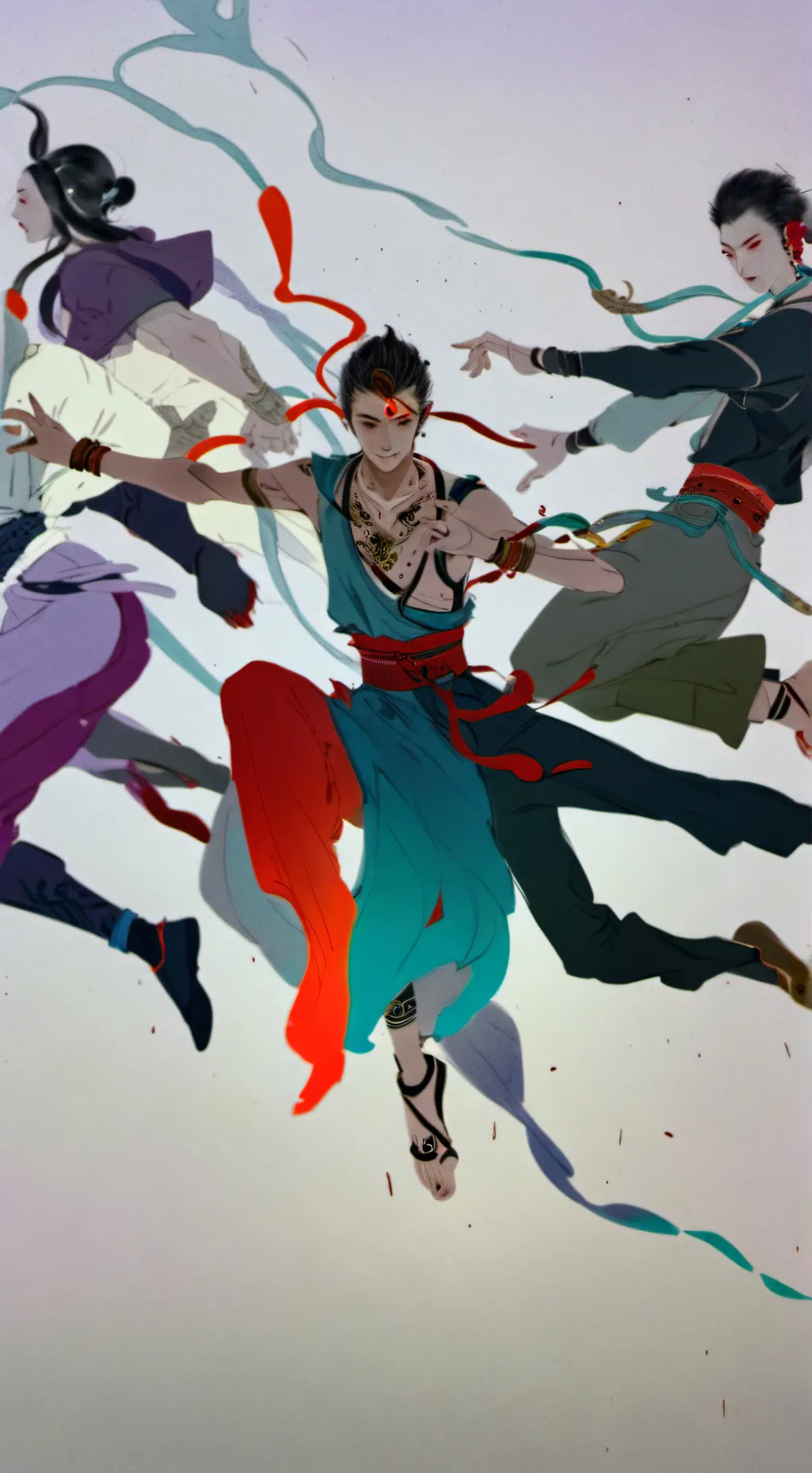 ai character: Inked Celestials  background