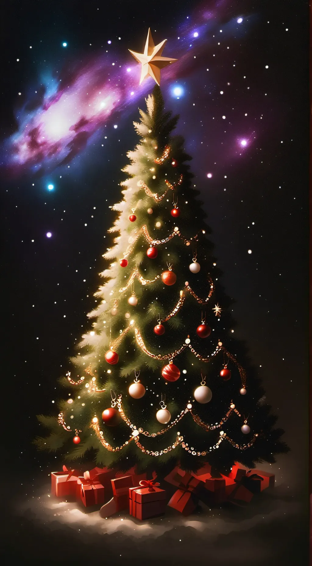 ai character: JJBA  Christmas 🎄  background