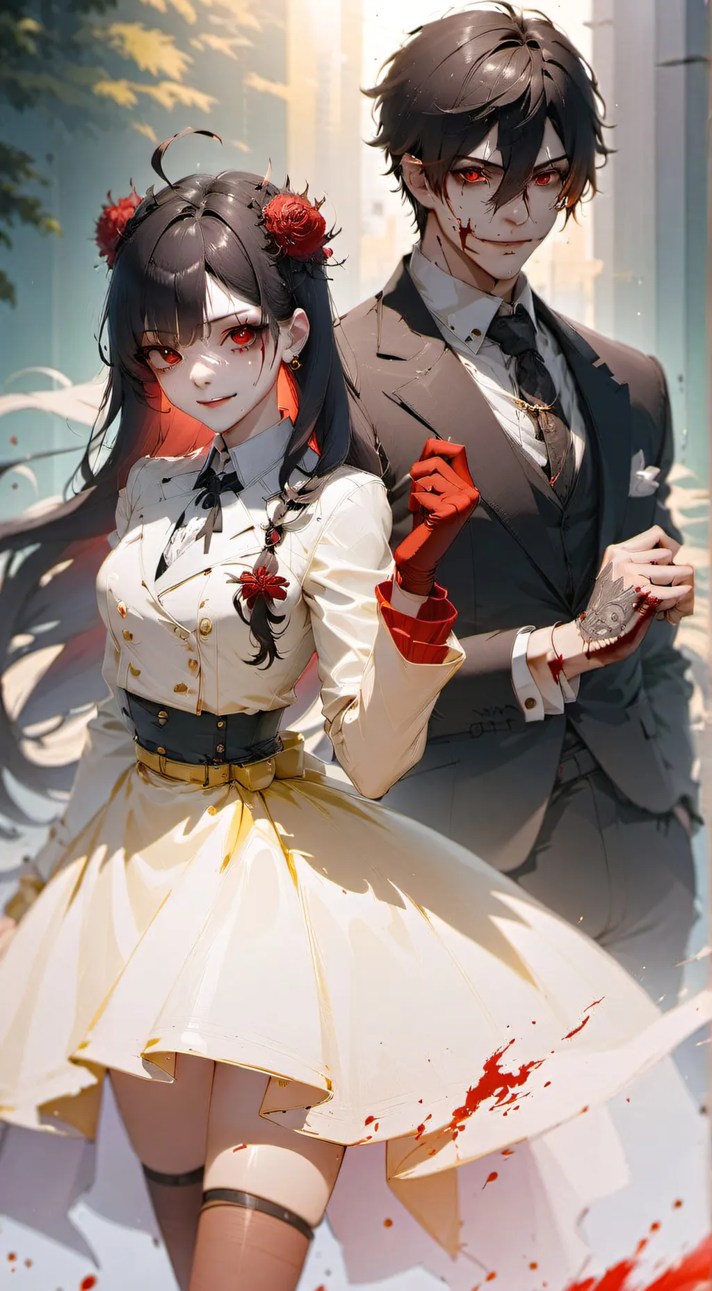 ai character: Renji and Aya background