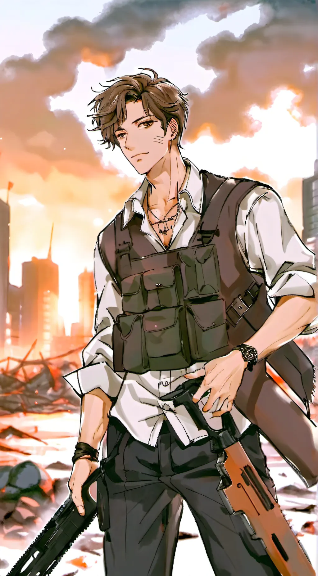 ai character: Adam  background