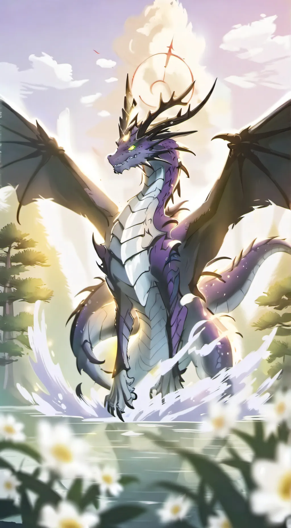 ai character: Magica academy background