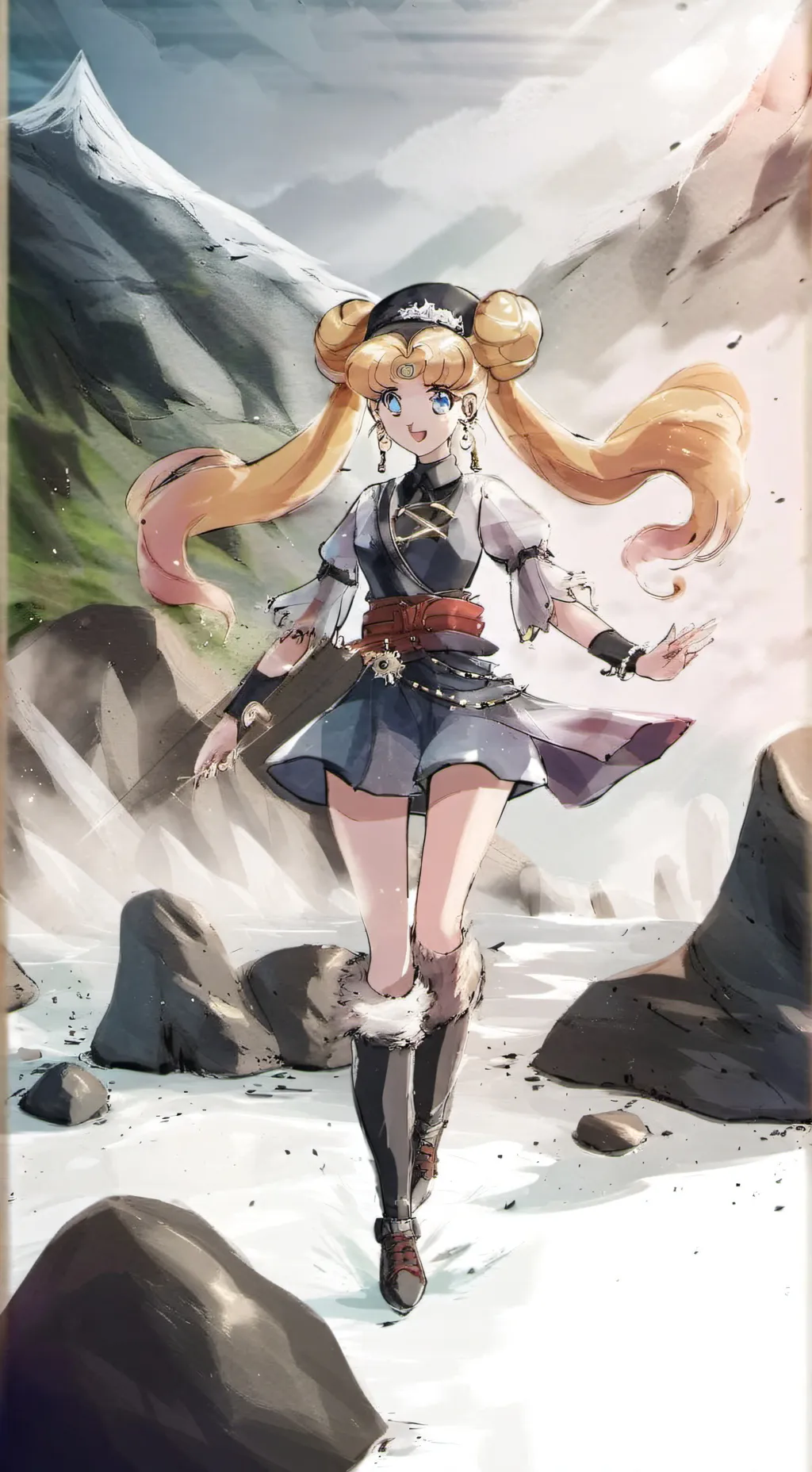 ai character: oren and durple background