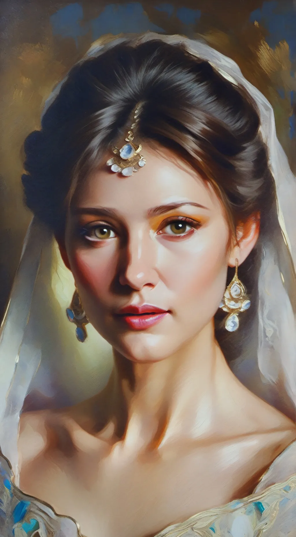 ai character: hunted painting background