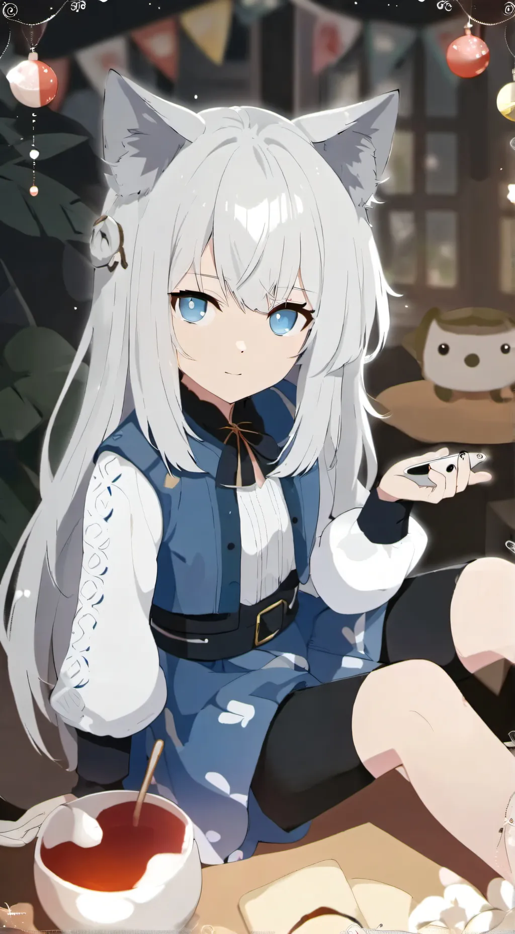 ai character: Cinnamoroll background