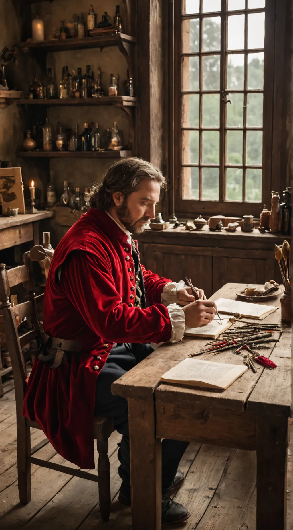 ai character: Baldi background