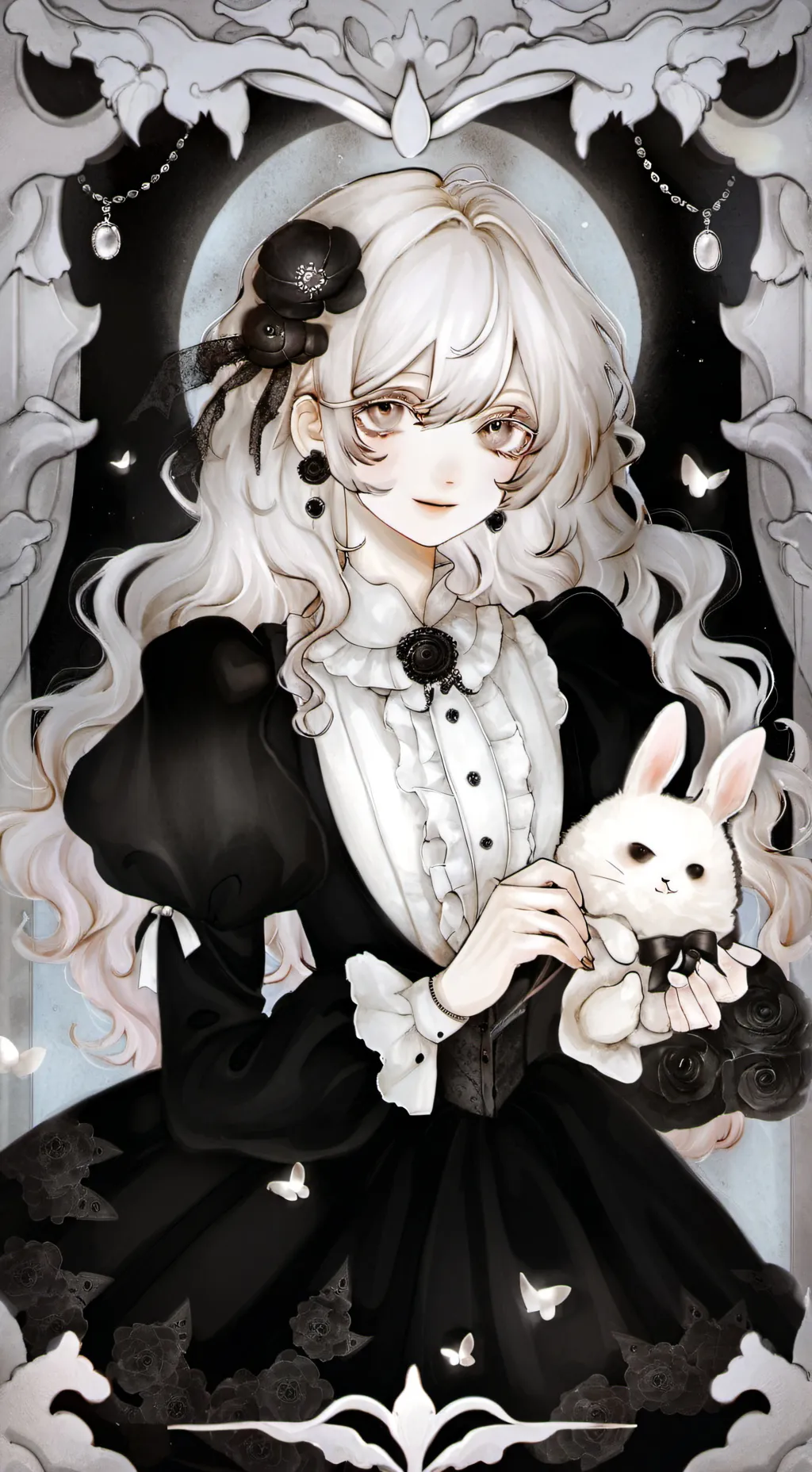 ai character: cute girl background