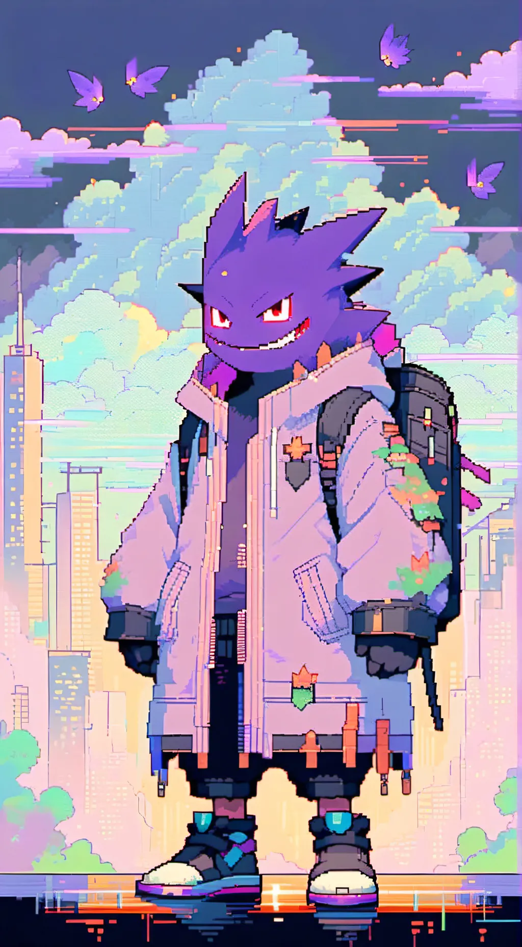 ai character: un puto gengar  background
