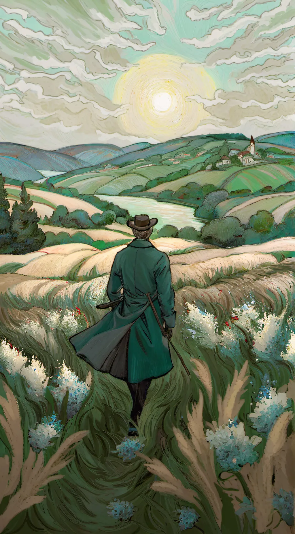 ai character: Straw hats  background