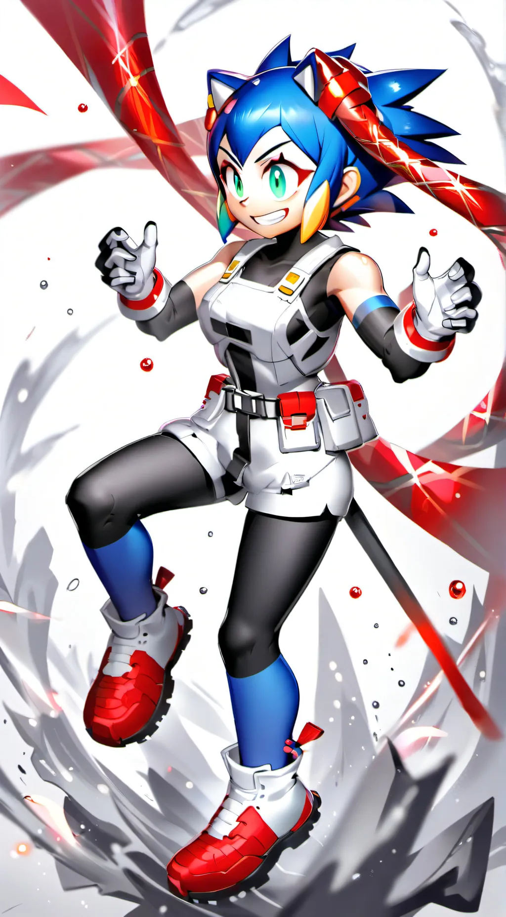 ai character: Sonic the hedgehog background