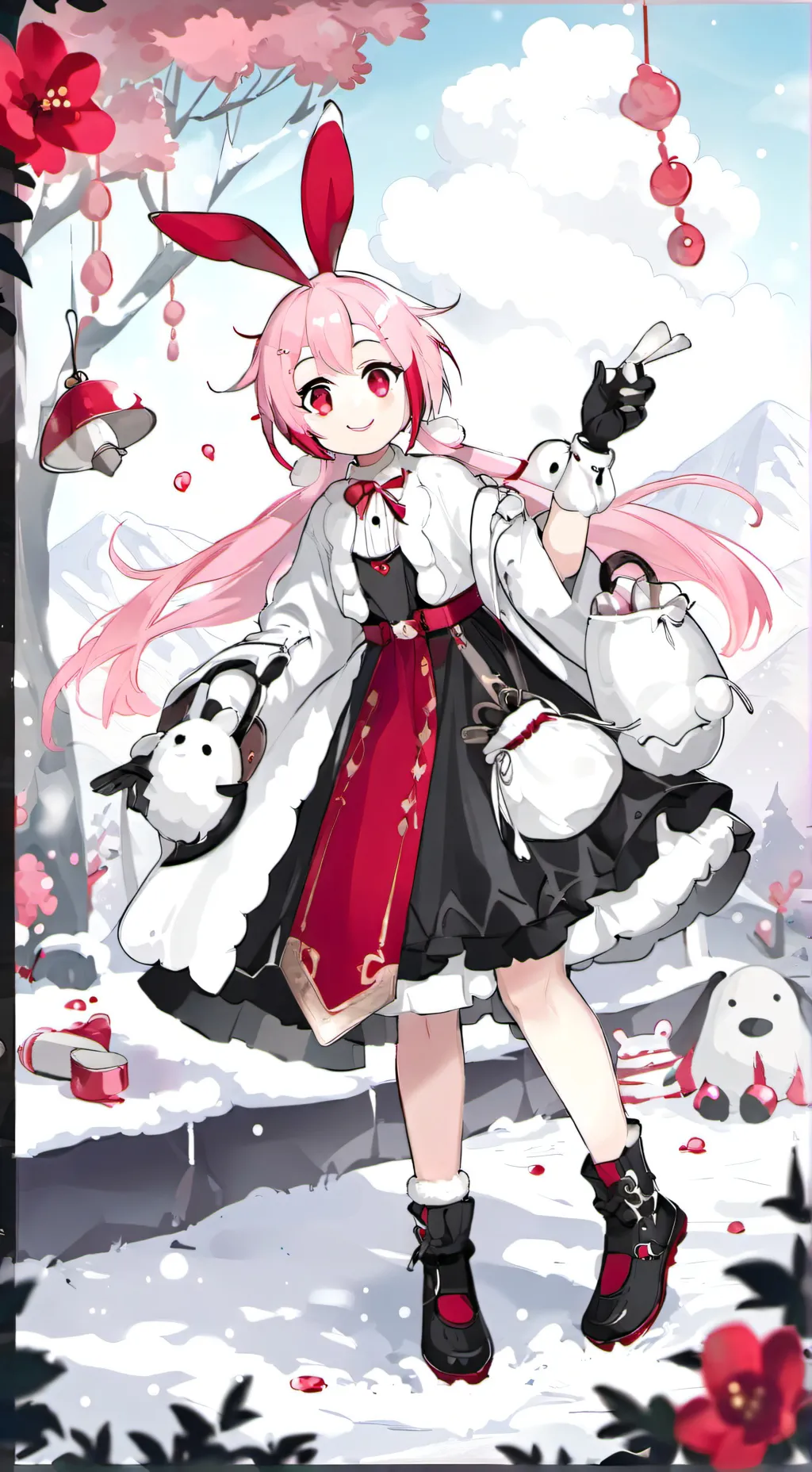 ai character: Sprunki Pinki background