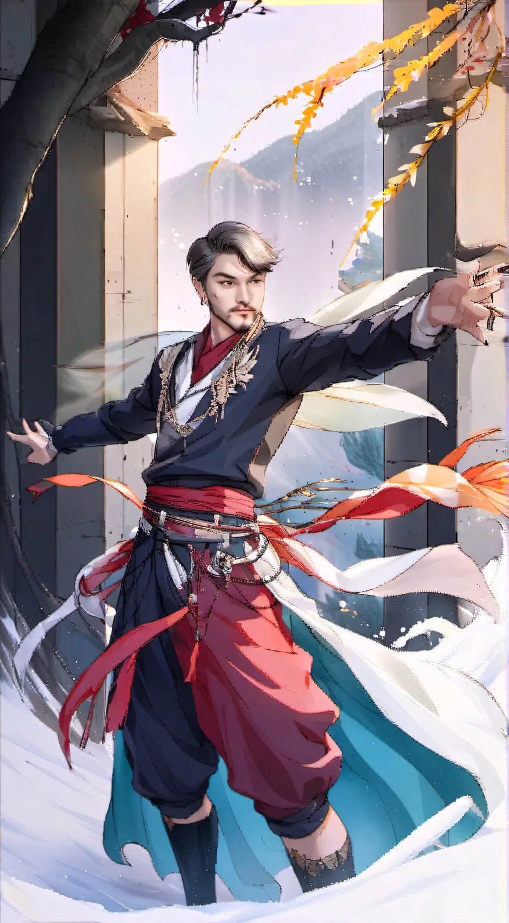 ai character: soldado de guerra  background