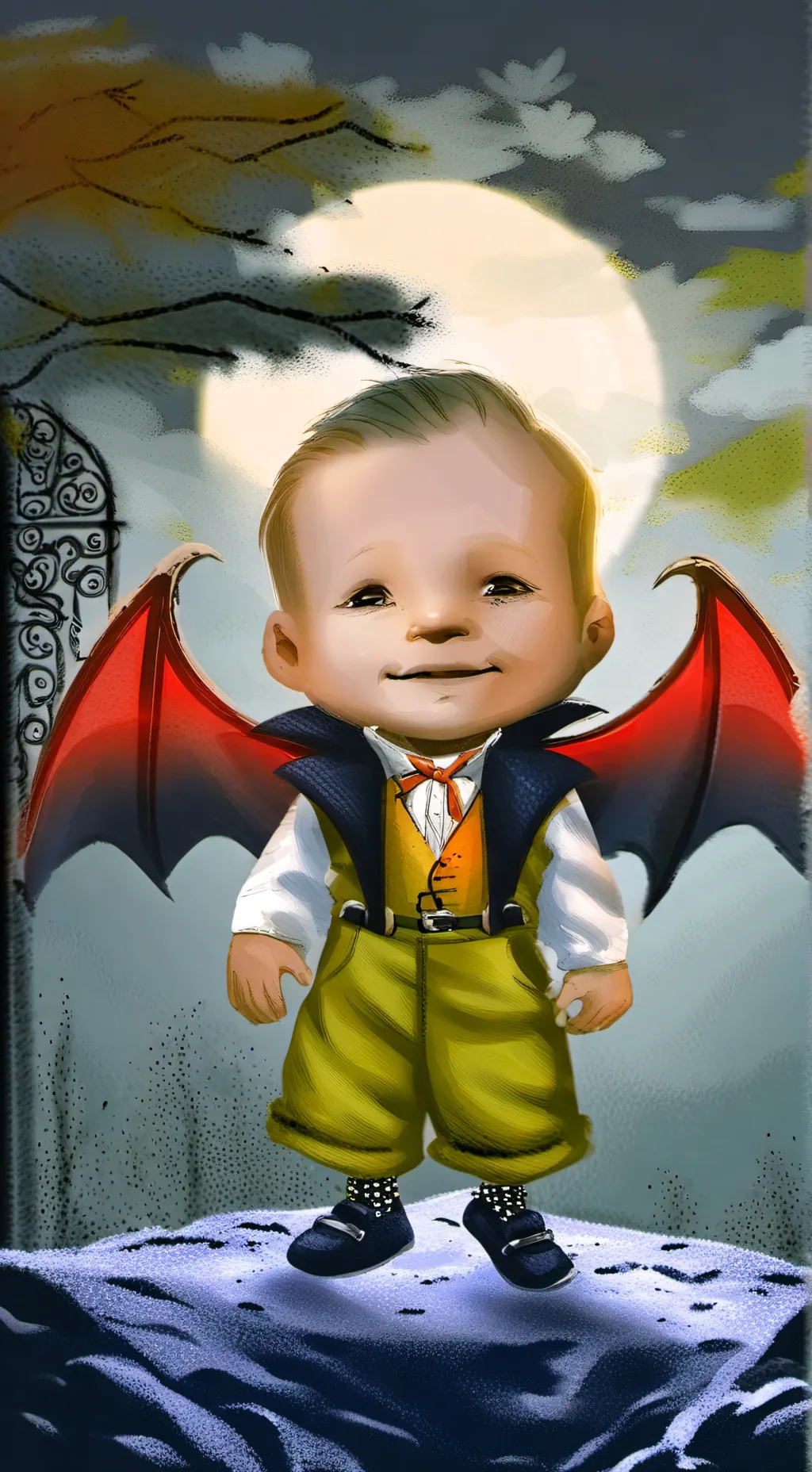 ai character: Aaron Dracula background