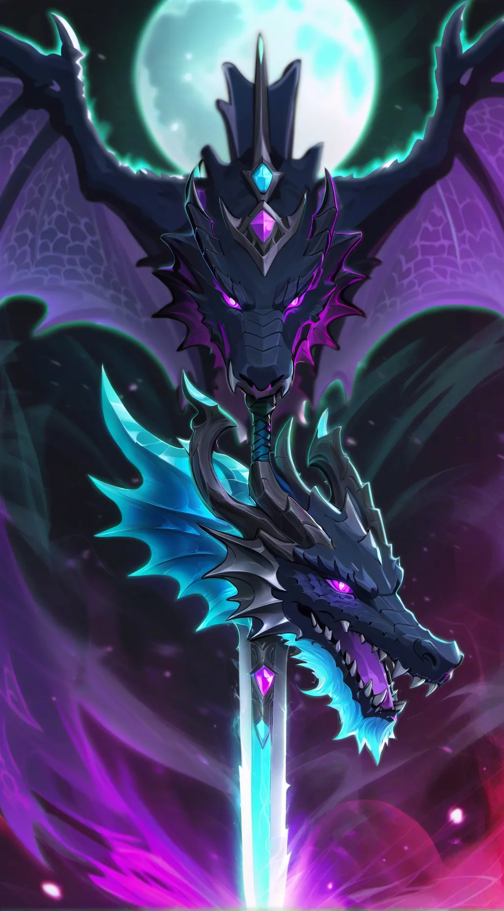 ai character: a dragon background