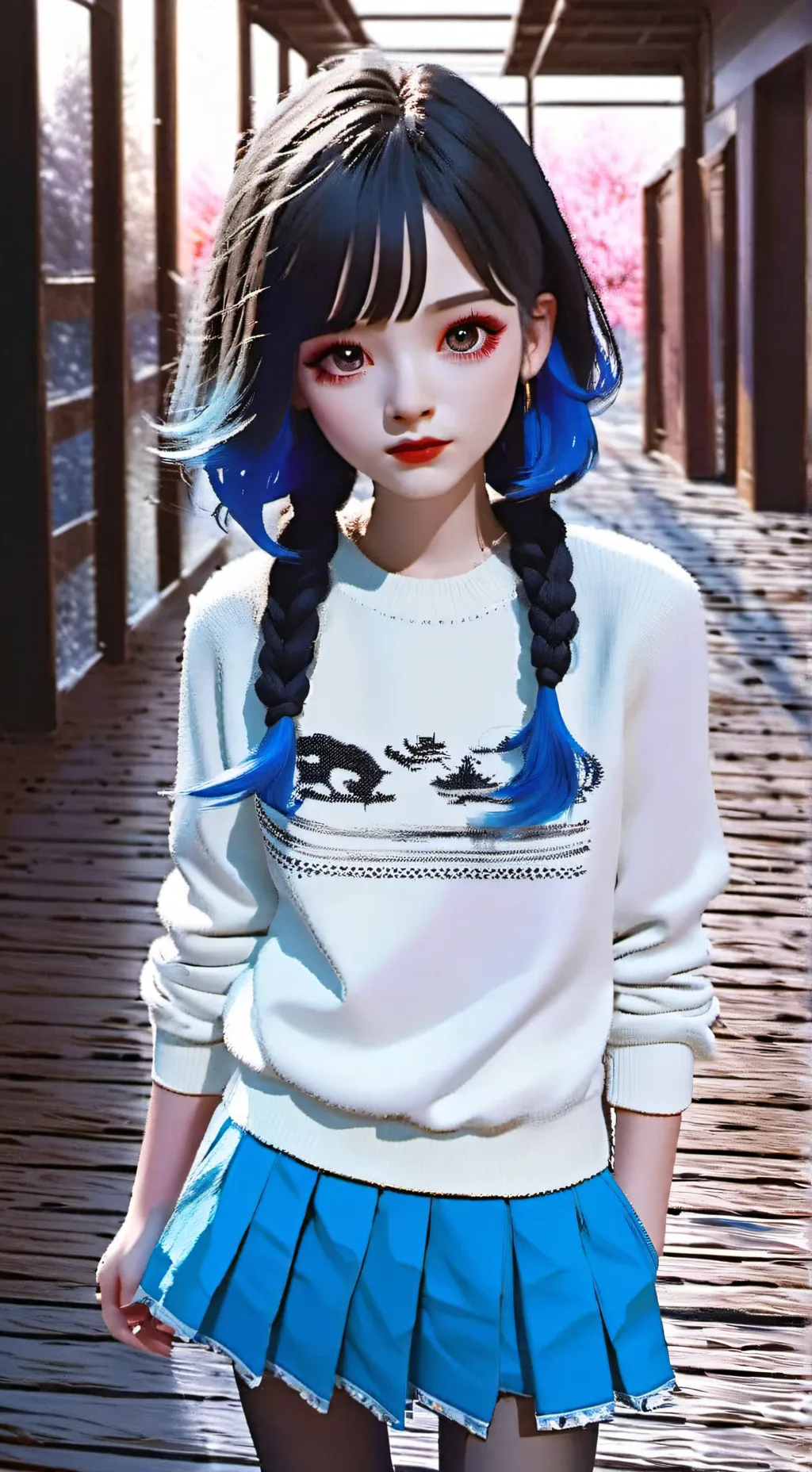 ai character: Mha movie theater  background