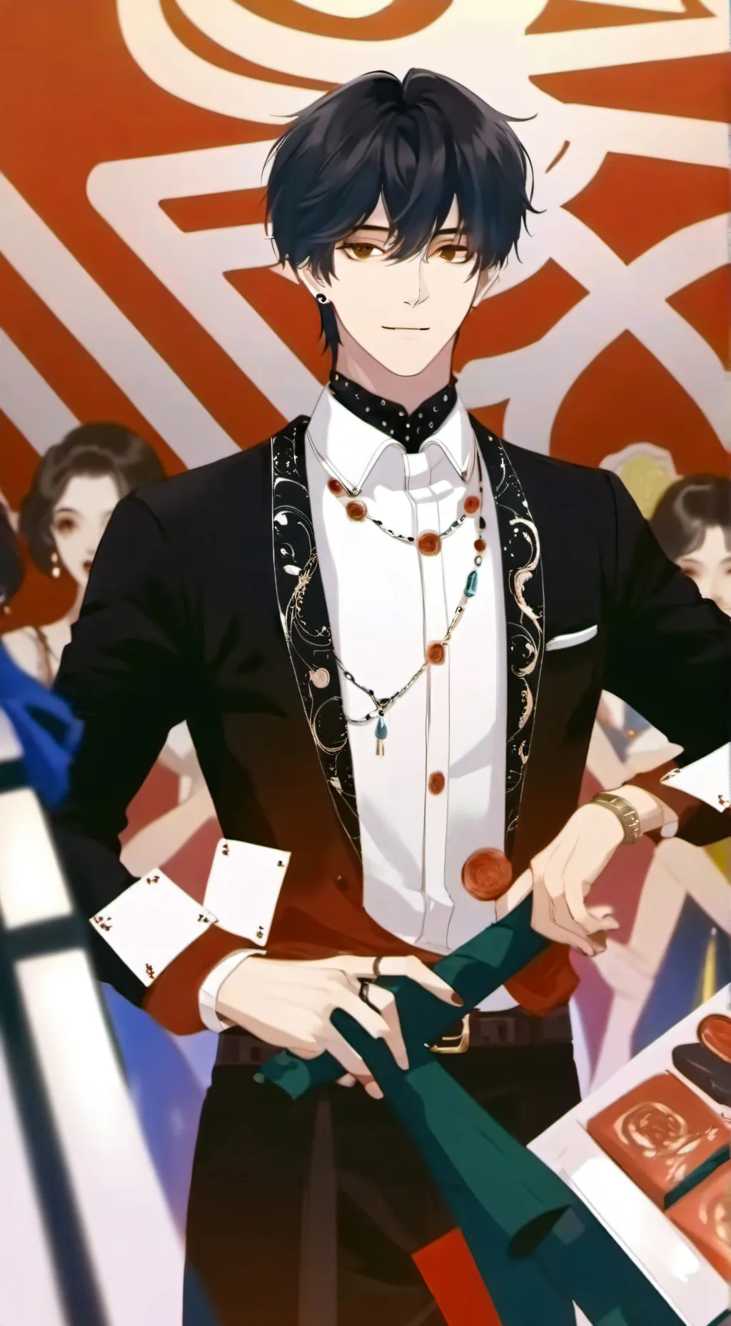 ai character: mark background