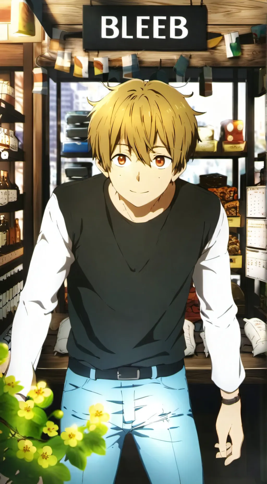 ai character: bleeb background