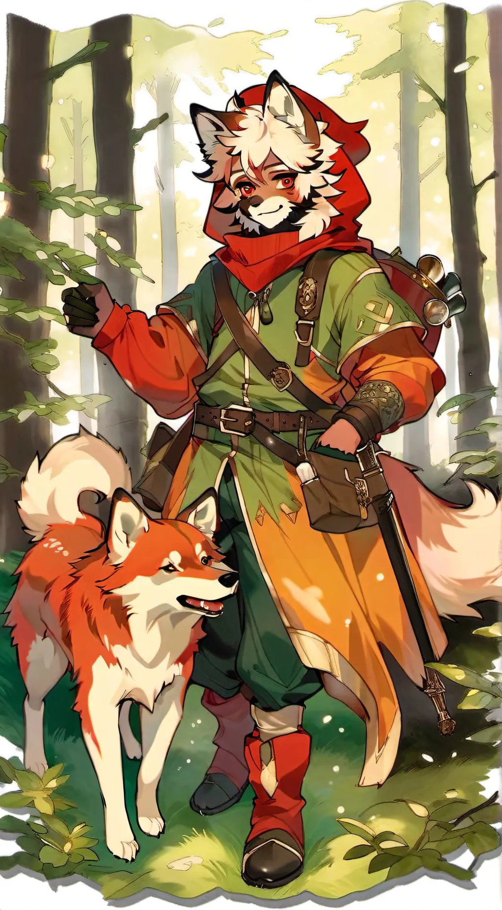 ai character: Radioapple background