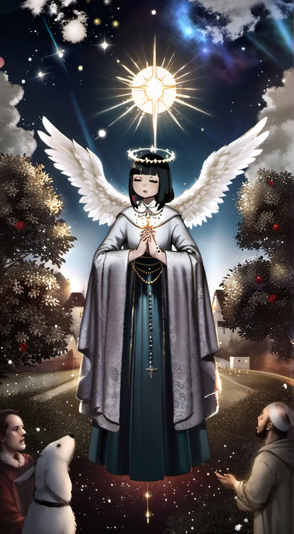 ai character: Angle background