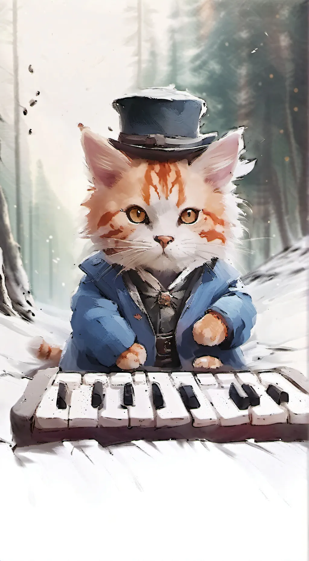 ai character: keyboard cat background